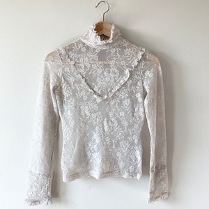 Vintage H&M long sleeve lace top